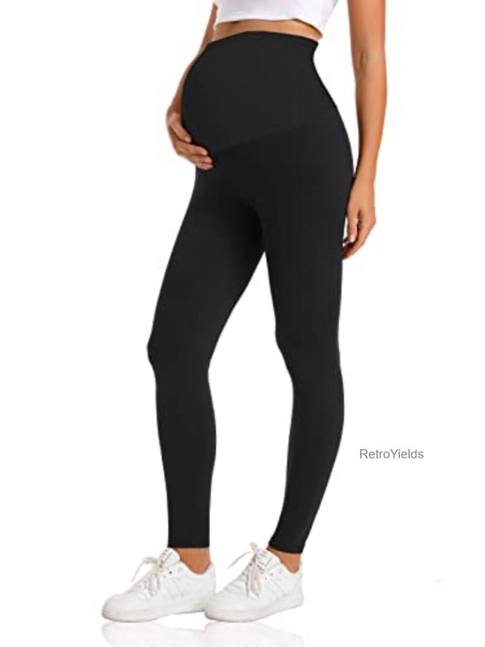 Maternity Leggings Over Belly Buttery Soft Knit Belly Support Pregnancy
